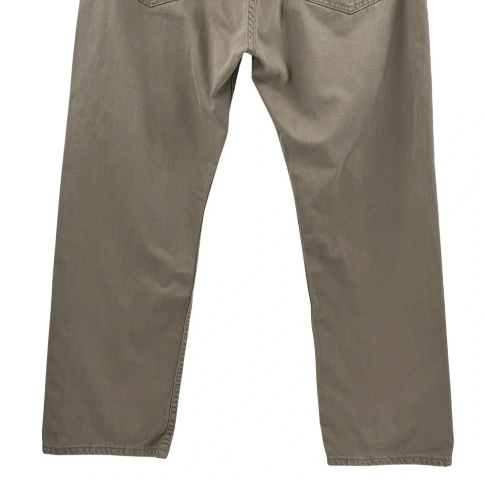 Levi's 505 Jeans Straight Leg 100% Cotton TAN Beige Denim | 38 x 30 36" Waist - Picture 8 of 11